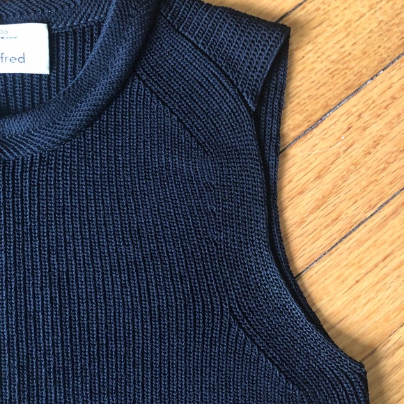 Wilfred Dark Green Sleeveless Knit Top - Picture 6 of 15